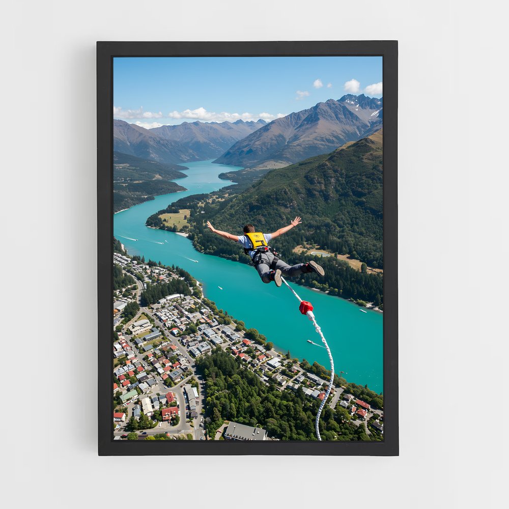 Poster Bungee jumping – affiche Saut à l’élastique (vue 2)